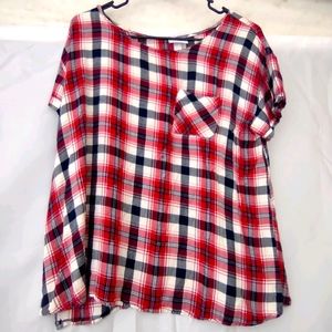 Maternity Plaid shirt